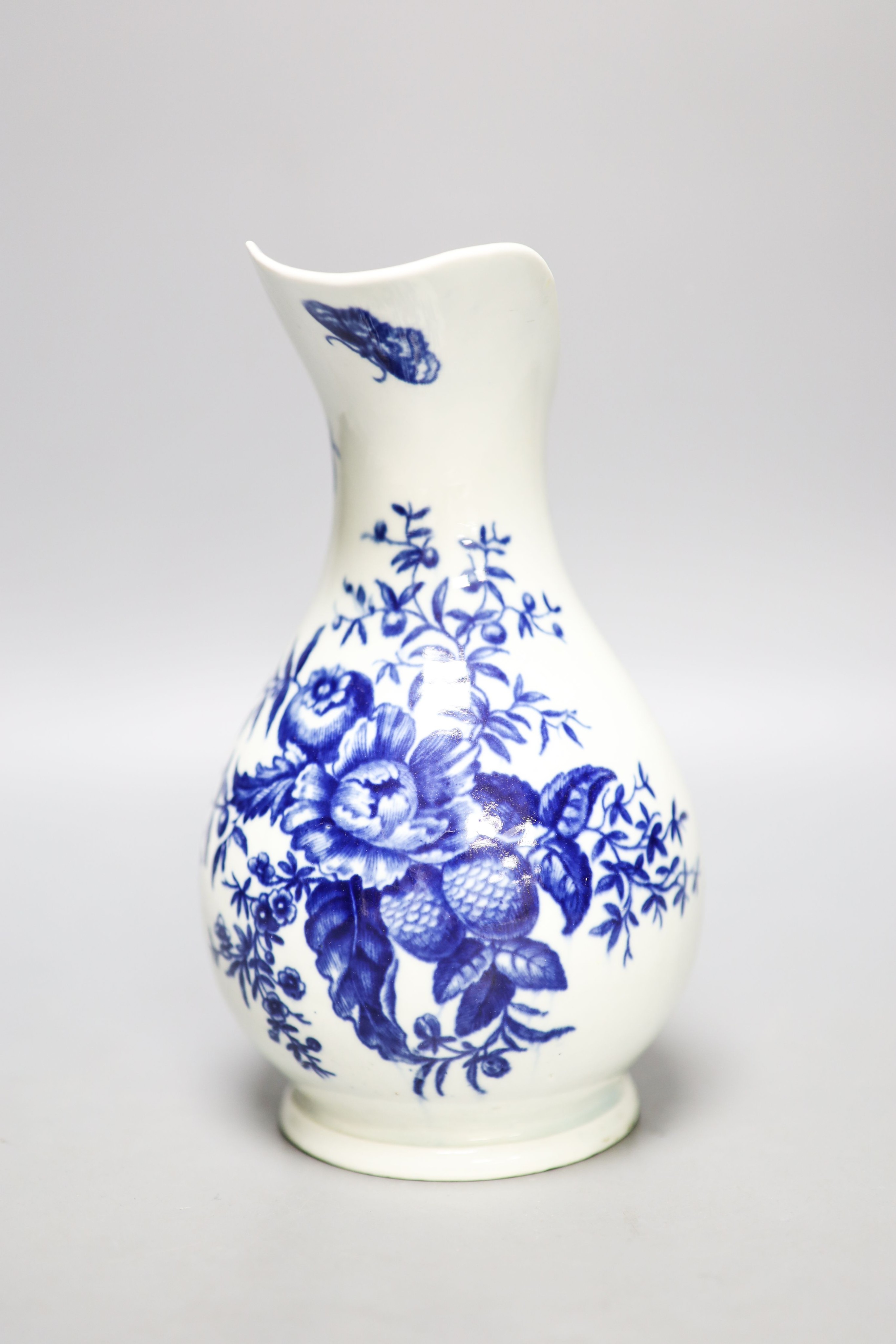 A Worcester pine cone pattern ewer, c.1780 21.5cm